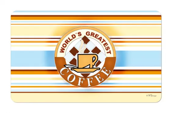Frühstücksbrettchen Coffee Time - WORLD'S GREATEST COFFEE