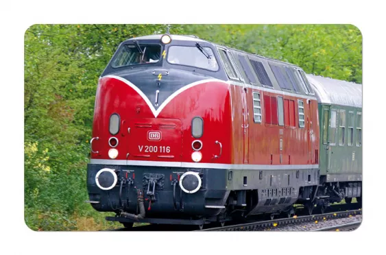 Frühstücksbrettchen Eisenbahn Diesellok V200