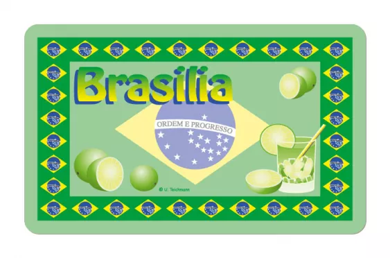 Frühstücksbrettchen Länder Brasilien